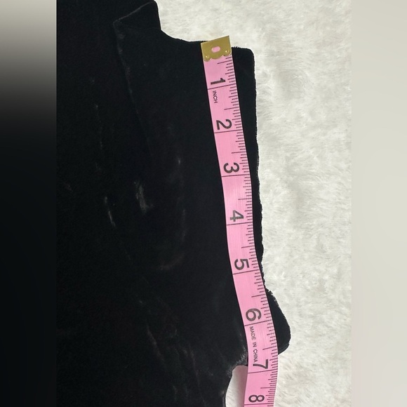 Bella Dahl Black Velvet Short Sleeve Blouse Elegant  Size M - Picture 8 of 14